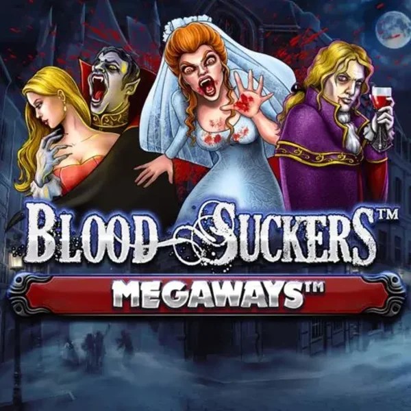 Blood Suckers Megaways slot logo by Red Tiger Gaming at LuckyHills Casino