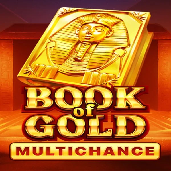 Book of Gold Multichance game by Playson – logo hosted on LuckyHills Casino