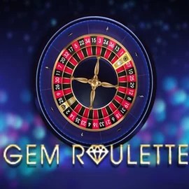 Gem Roulette online game logo by iSoftBet on luckyhillsbet.com