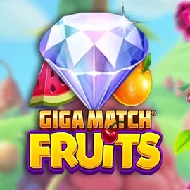 Giga Match Fruits online game logo by RubyPlay on luckyhillsbet.com